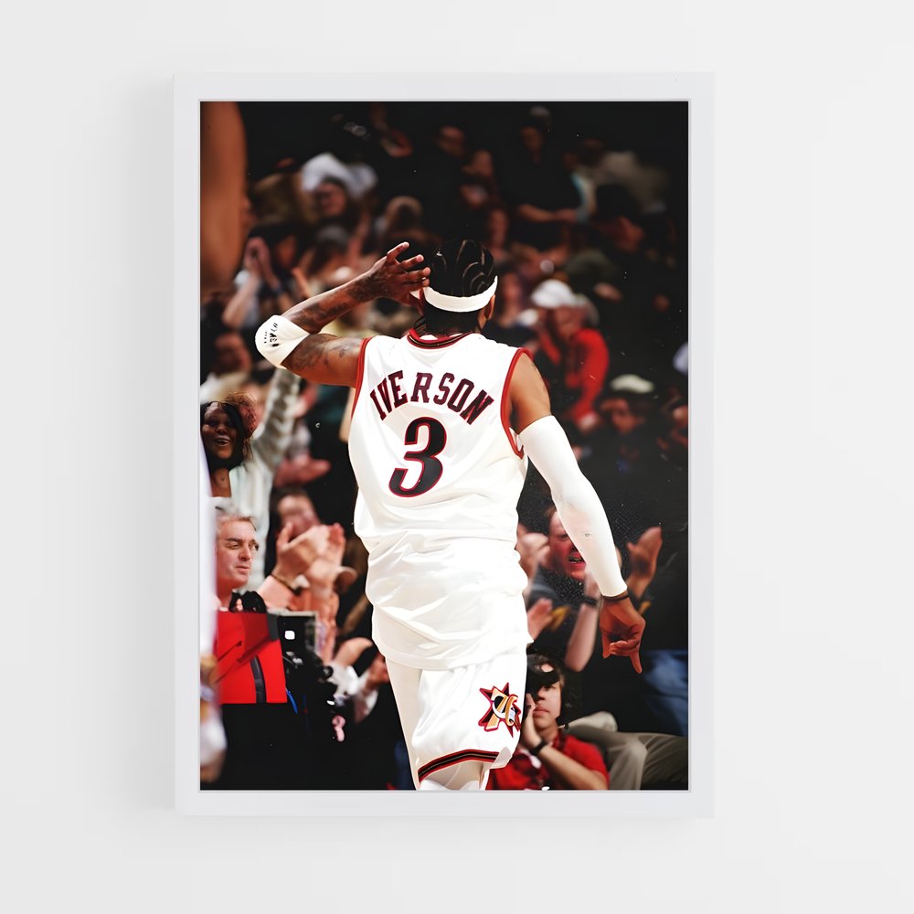 Poster Air Iverson Flight – affiche Basketball (vue 3)